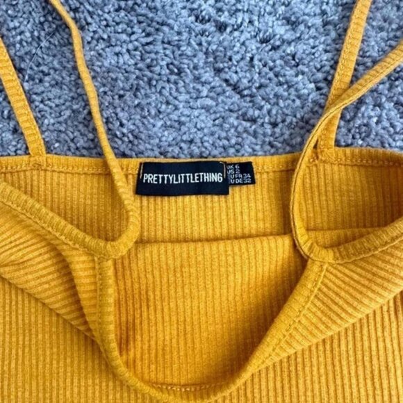 Prettylittlething High Leg Ribbed Square Neck - Picture 4 of 4